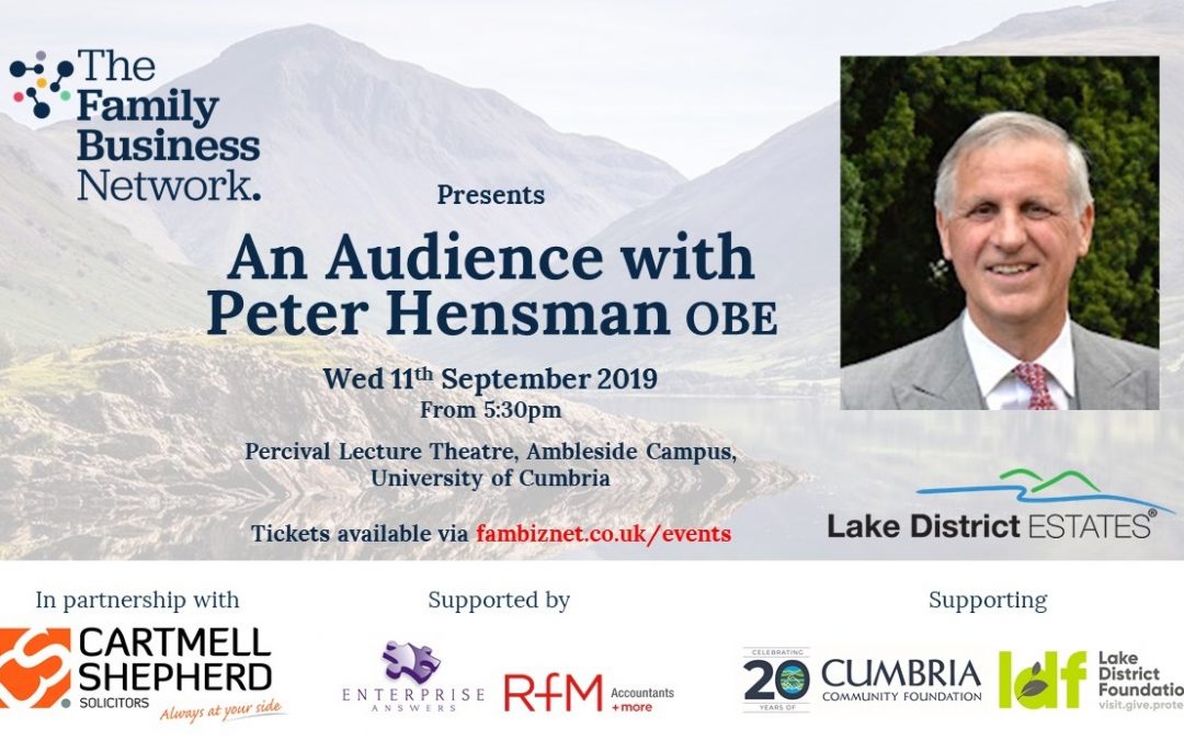 Family Business Network announces exclusive insight event with Chairman of prominent family-owned Cumbrian business